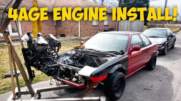 Toyota Ae92 Corolla 4AGE engine install! | on my RHD Corolla! | small port 4AGE