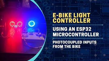 Photocoupled inputs from the bike - E-bike light controller and GPS tracker using an ESP32