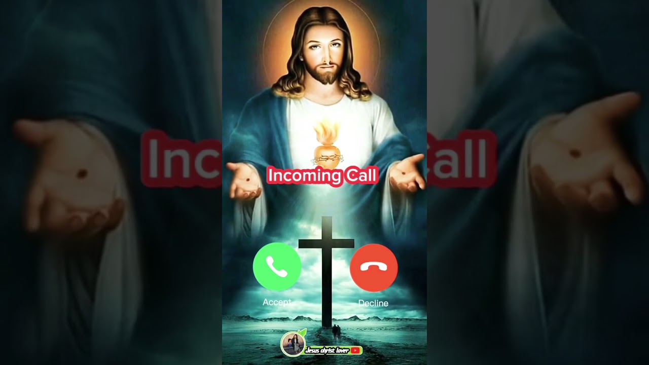 You have an incoming call from Jesus.❤️ Will you answer? 