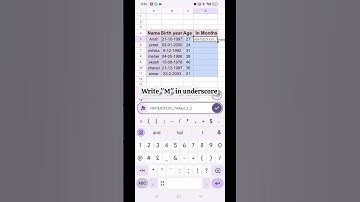 How to calculate AGE in MONTHS! #exceltips #shorts #viralvideo #youtubeshorts #short #howto #song