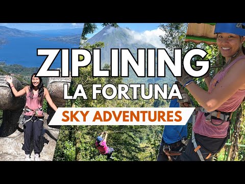 INCREDIBLE ziplining in La Fortuna: Sky Adventures!