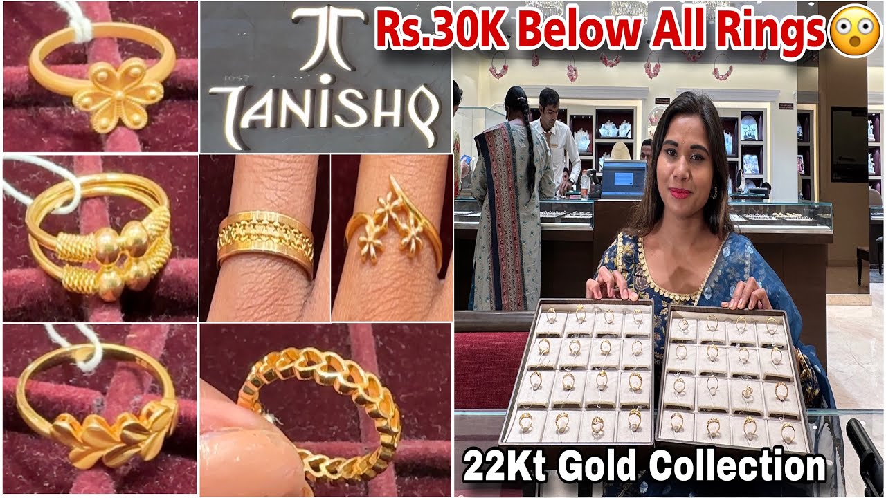 OMG Tanishq HUGE Lightweight Gold Ring Designs 1.46Gm/Rs.10K Starts😳| Latest Gold Ring Designs 2024