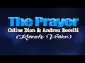 Download Lagu THE PRAYER - Céline Dion u0026 Andrea Bocelli (KARAOKE VERSION)