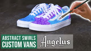 How to Paint on Canvas Vans | Abstract Swirls With Angelus Paint screenshot 5