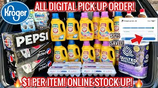 KROGER CURBSIDE PICKUP HAUL | COUPONING STACKING ONLINE PROMOS & MEGA | MAJOR LAUNDRY STOCK UP! 🔥🙌🏾