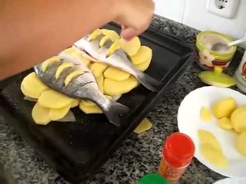 Как приготовить дорадо или морского окуня с лимоном Испанская кухня