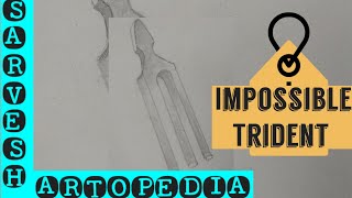 How to draw an optical illusion - Impossible Trident Devils Fork