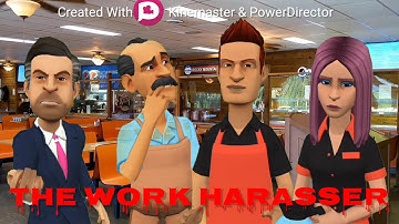 The Work Harasser #paulandvicky #plotagon #kinemaster #powerdirector #plotagonunites