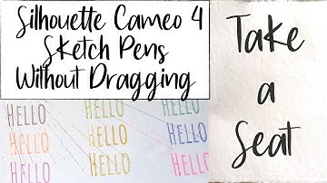 How to Fill in Fonts/Text with the Silhouette Cameo 4 & Silhouette Sketch Pens (NO DRAG LINES)