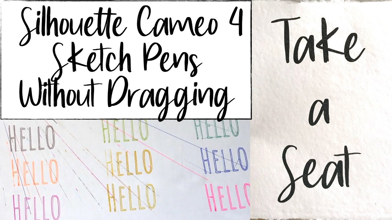 How to Fill in Fonts/Text with the Silhouette Cameo 29 & Silhouette Sketch  Pens (NO DRAG LINES)