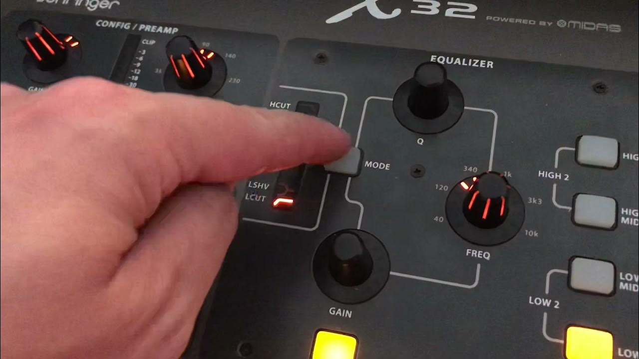 How to Operate and use EQ on the X32 YouTube