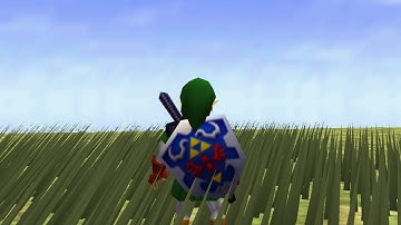 BoTW grass in OoT test (on real N64)