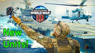 Drones and Helicarriers in Conflict of Nations WW3 screenshot 5