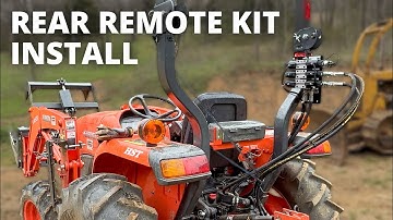 How To Install Summit Rear Remote Kit - Kubota Tractor Hydraulic
