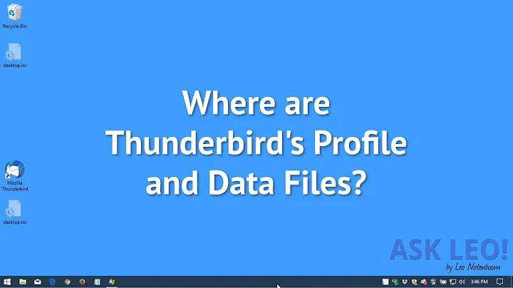 Where are Thunderbird's Profile and Data Files?