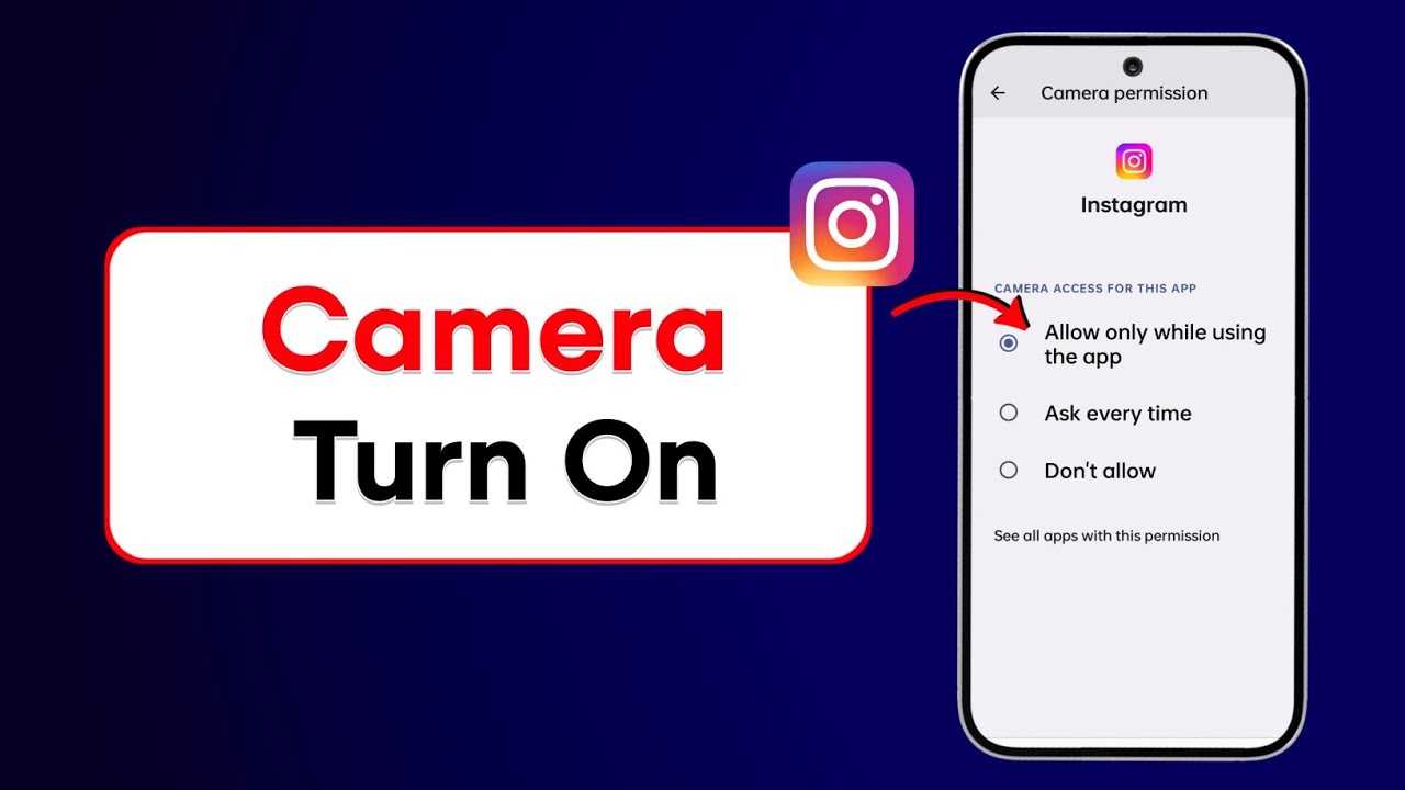 How To Turn On Camera On Instagram | Instagram Camera Enable/On