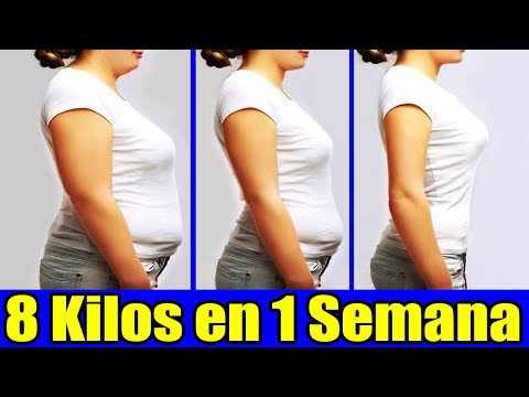 Bajar de peso 1 semana