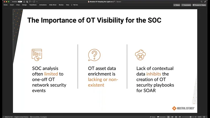 The Importance of OT Visibility for Your SOC Analysts
