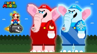 HOT and COLD Challenge: Mario Elephant Powerups in Super Mario Bros. Wonder