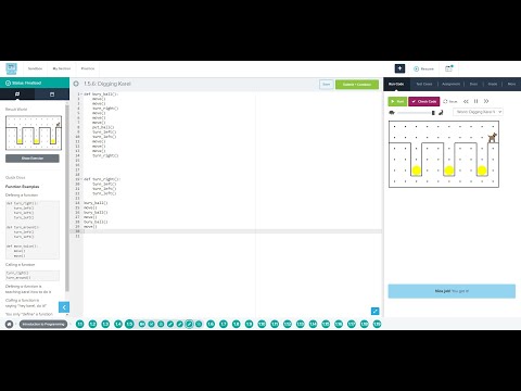 1.5.6: Digging Karel codehs python