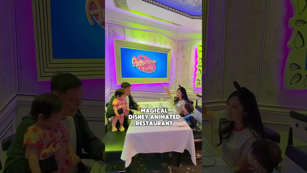 Animator’s Palate was our favourite restaurant on the Disney Cruise Australia and New Zealand