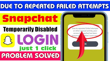 Snapchat Account Login Problem Solved 2025 | Due to repeated failed attempts Snapchat problem