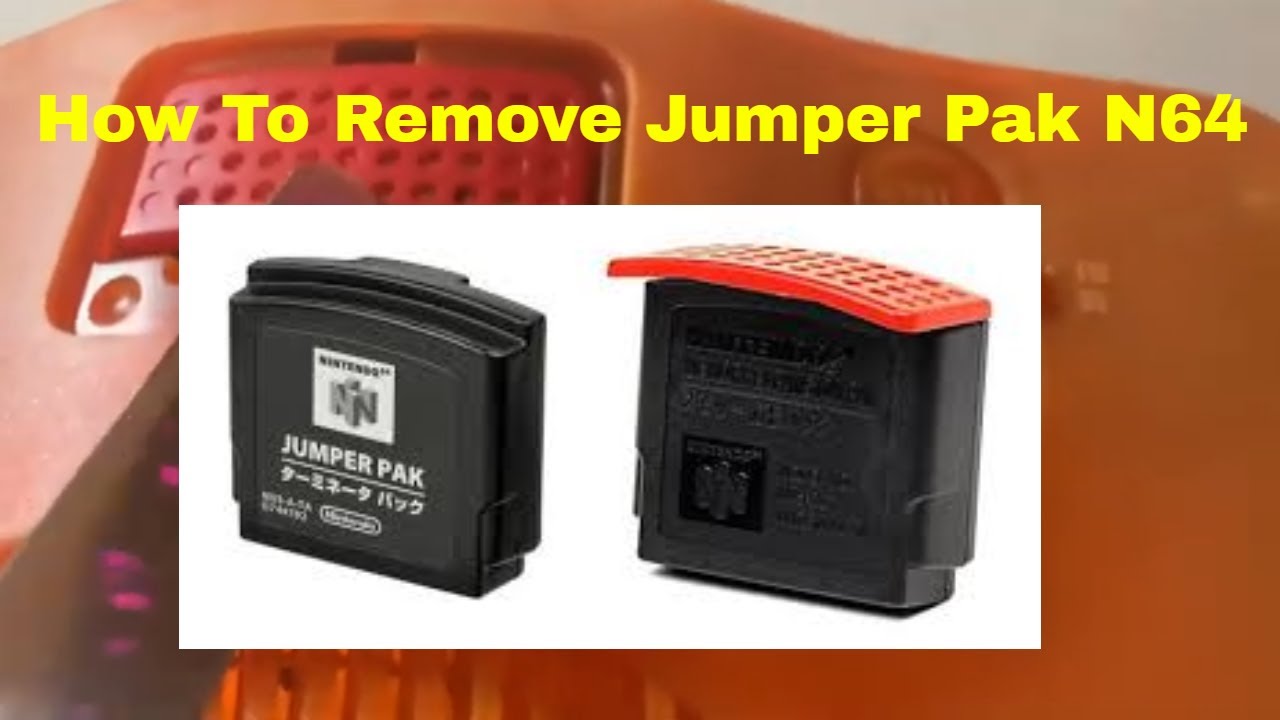 Quickest Way to Remove Jumper Pak or Memory Expansion N64 YouTube