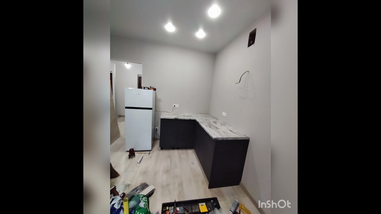 установка кухонного гарнитура - YouTube