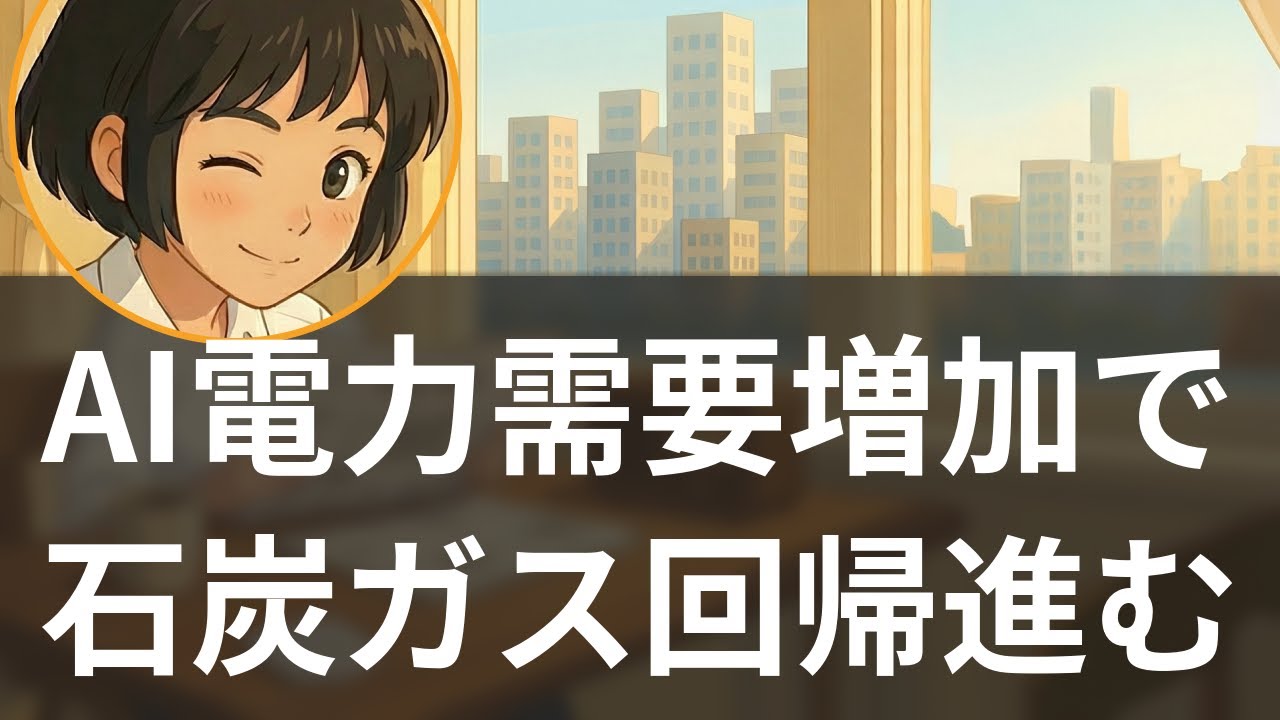 【特集】AI電力需要106GWへ急増、米国で石炭・ガス回帰進む【聞く経済ニュース】