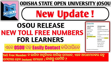 Osou New Update ! ଏବେ Osou ସହ Easily Contact କରିପାରିବେ | Osou Release New Toll Free Numbers for You!