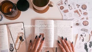 a two weeks arc: journaling, exam prep, sticker sheets and resting ☕ moments in the studio | ep. 59