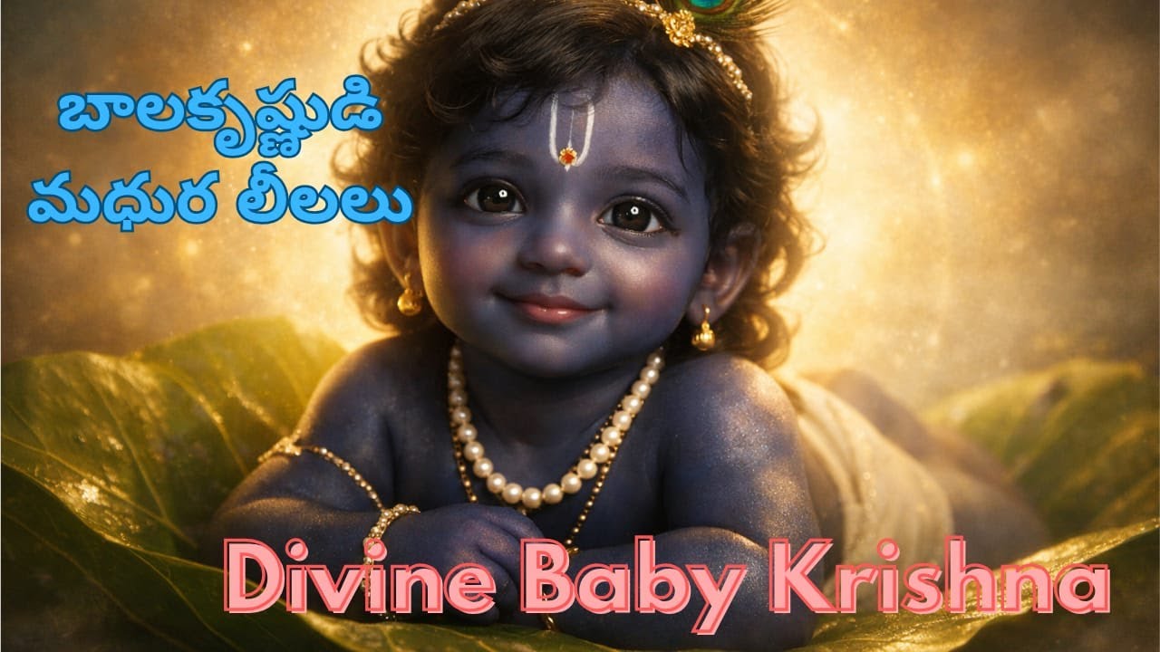 బాల ముకుందాష్టకం | వటపత్రశాయీ బాలకృష్ణుని దివ్య లీలలు | Divine Childhood Leelas of Baby Krishna
