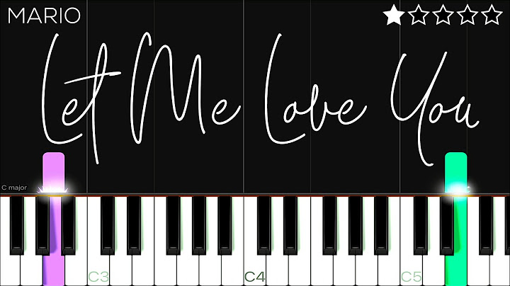 Let Me Love You Piano version - Piano performance video thumbnail