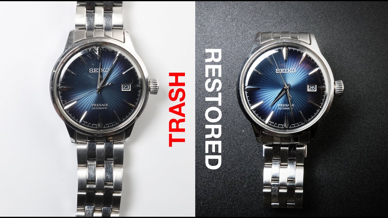 Bringing a junk SEIKO Presage SARY073 back to life | stop motion 