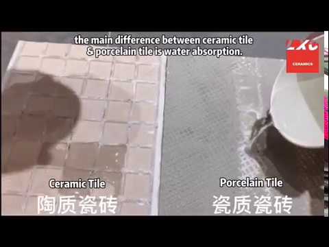 How to recognize tiles quality? The Different between Porcelain tiles and Ceramic tiles