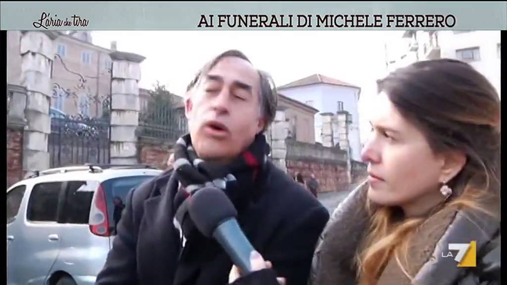 Ai funerali di Michele Ferrero