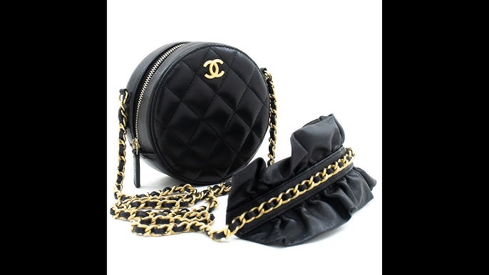 CHANEL Classic Large 11 Chain Shoulder Bag Flap Black Lambskin