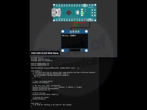 Right Way To Interface SSD1306 OLED Display With Arduino Nano - YouTube