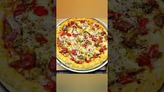ঘরে তৈরি ইস্ট দিয়ে চুলায় তৈরি চিকেন পিজ্জা | Pizza Without Oven #shorts #pizza