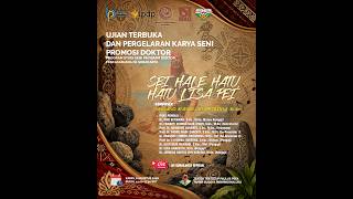 Live🟥Ujian Pergelaran Karya Seni Doktor  ⛵ Nelsano A.L. ˚☆˖° Pascasarjana ISI Surakarta