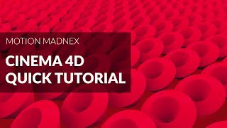 Cinema 4D Quick Tutorial - Create a Abstract effect using Bend deformer and cloners
