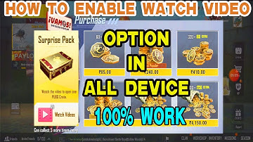 How to Enable Watch Video Option & Unlock Companion in PUBG Mobile Lite Get 10BC|A Unlimited Gamer