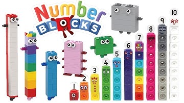 Numberblocks Lego 1-10 | Numberblock Math Link Cubes Count To 10 | DIY Make Your Own Numberblocks