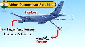 Airbus achieves in-flight autonomous guidance and control of a drone from a tanker aircraft