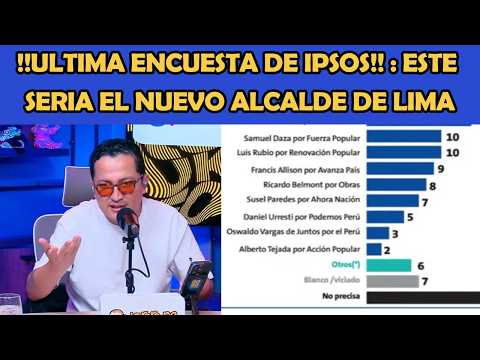 🚨 BREAKING NEWS: IPSOS POLL REVEALS WHO THE NEXT MAYOR OF LIMA WOULD BE 😱| LA RORO NETWORK CLIPS