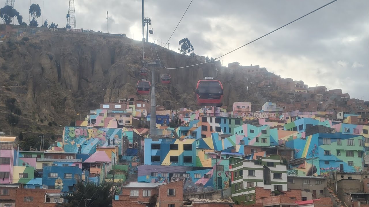 텔레페리코 케이블카 라파즈볼리비아 Teleferico Cable Car La Paz Bolivia Youtube 