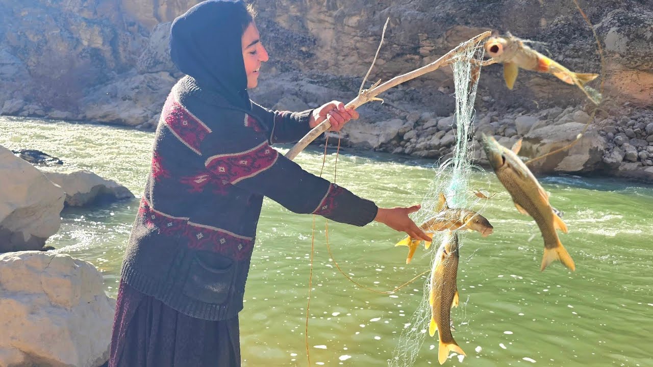 Fishing at Dawn with Osool-e Din & Khadijeh | A Nomadic Family Story