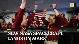 Nasa’s new Mars spacecraft lands after ‘six-and-a-half minutes of terror’ screenshot 5