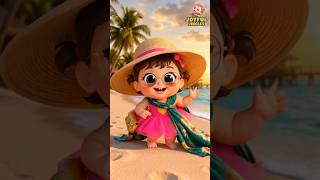 Baby on the Beach  | Baby Enjoy &amp; And Click Pitchers| Nursery Rhymes &amp; Kid Song #shorts #rhymes