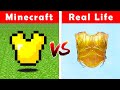 MINECRAFT ARMOR IN REAL LIFE! Minecraft vs Real Life animation